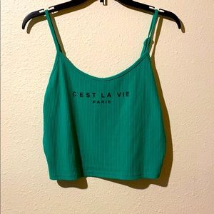 Cropped tank top